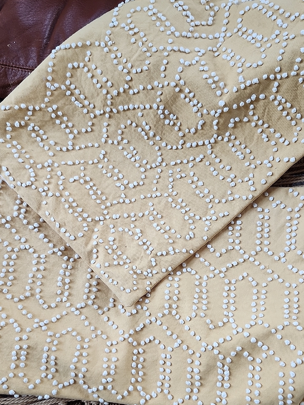 Pillow Covers, Jay Street  Zippered , Gold8sh Tan Zcolor With White.